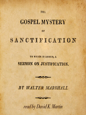 cover image of The Gospel Mystery of Sanctification